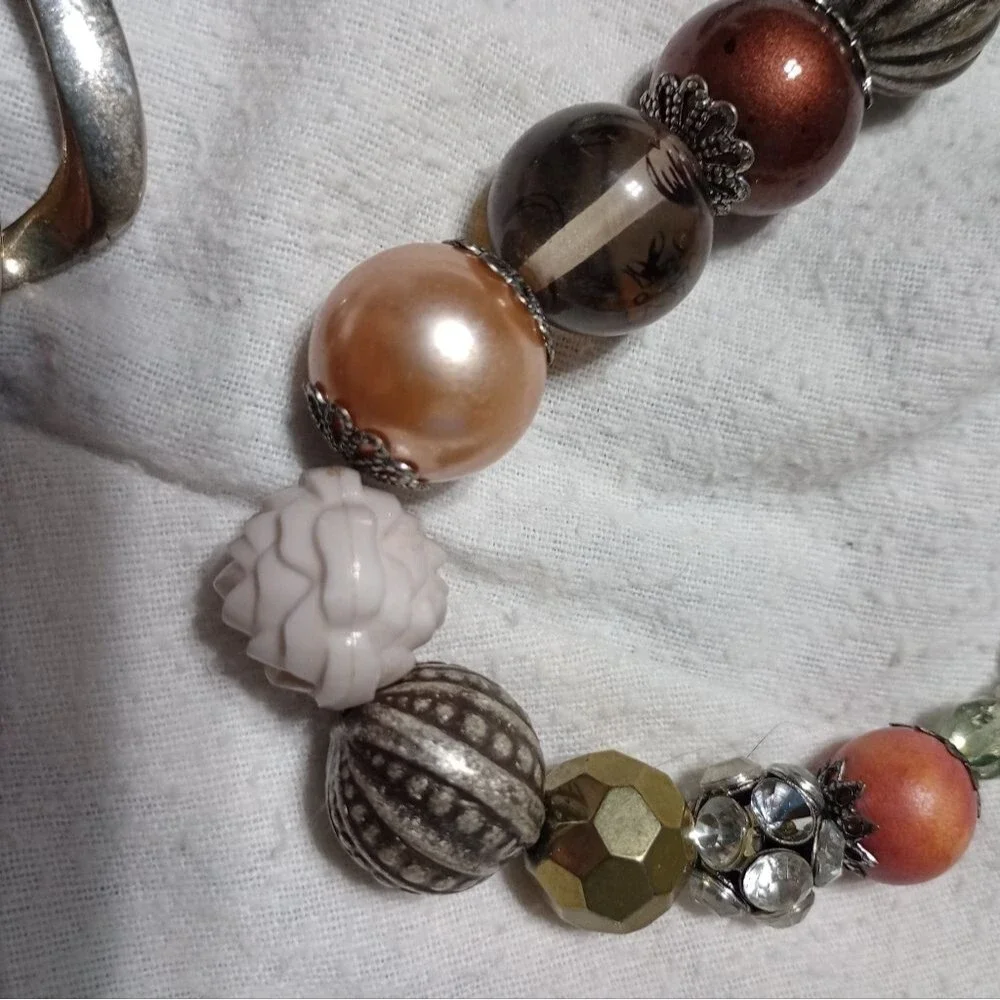 Lot of three quality costume necklaces, one is the Virgin Mary (C022)